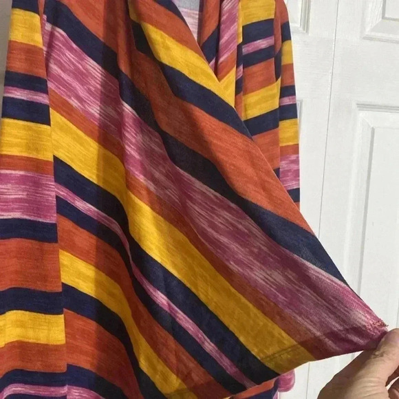 Bobeau striped cardigan sweater top MEDIUM M - Picture 5 of 12